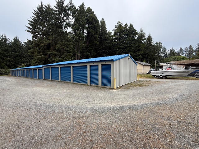 Trinidad Self Storage units among the redwoods